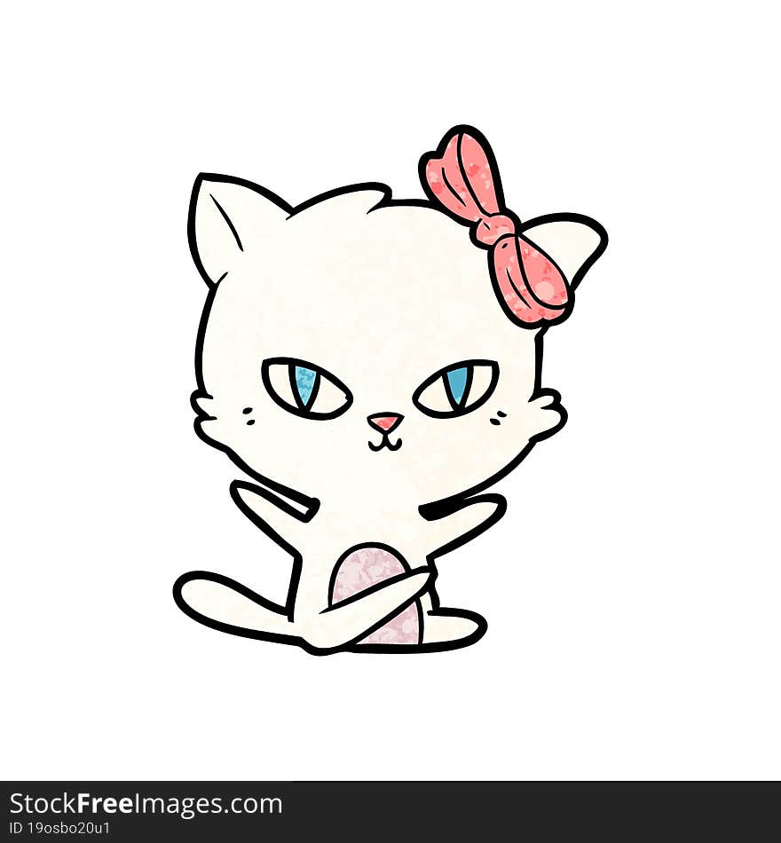 cute cartoon cat. cute cartoon cat