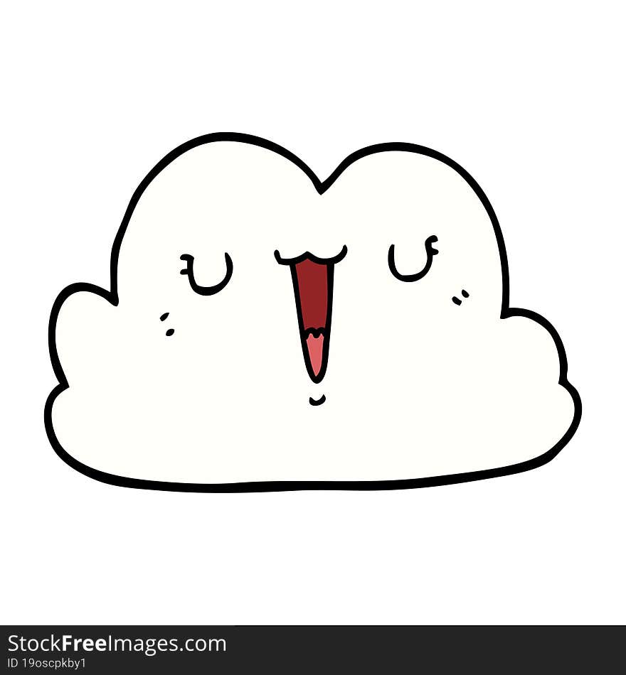 cute cartoon cloud