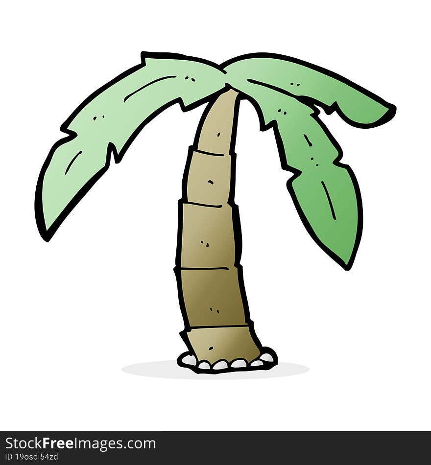 cartoon palm tree