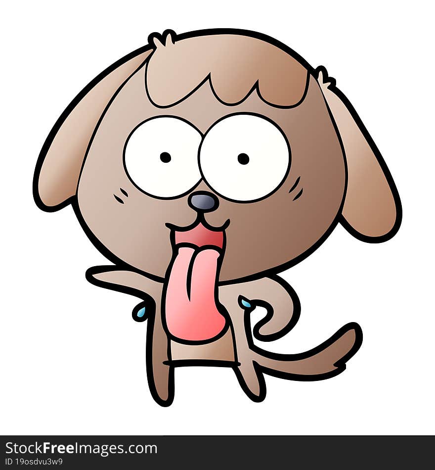 cute cartoon dog. cute cartoon dog