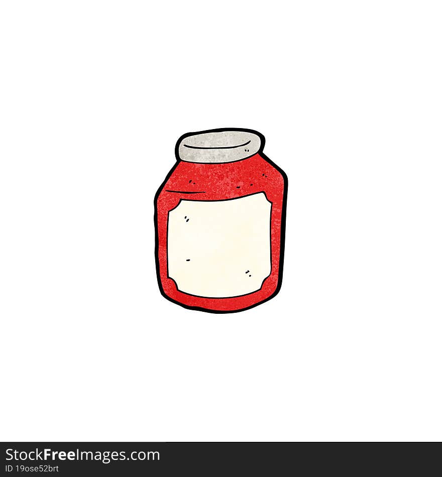 Cartoon Jam Jar