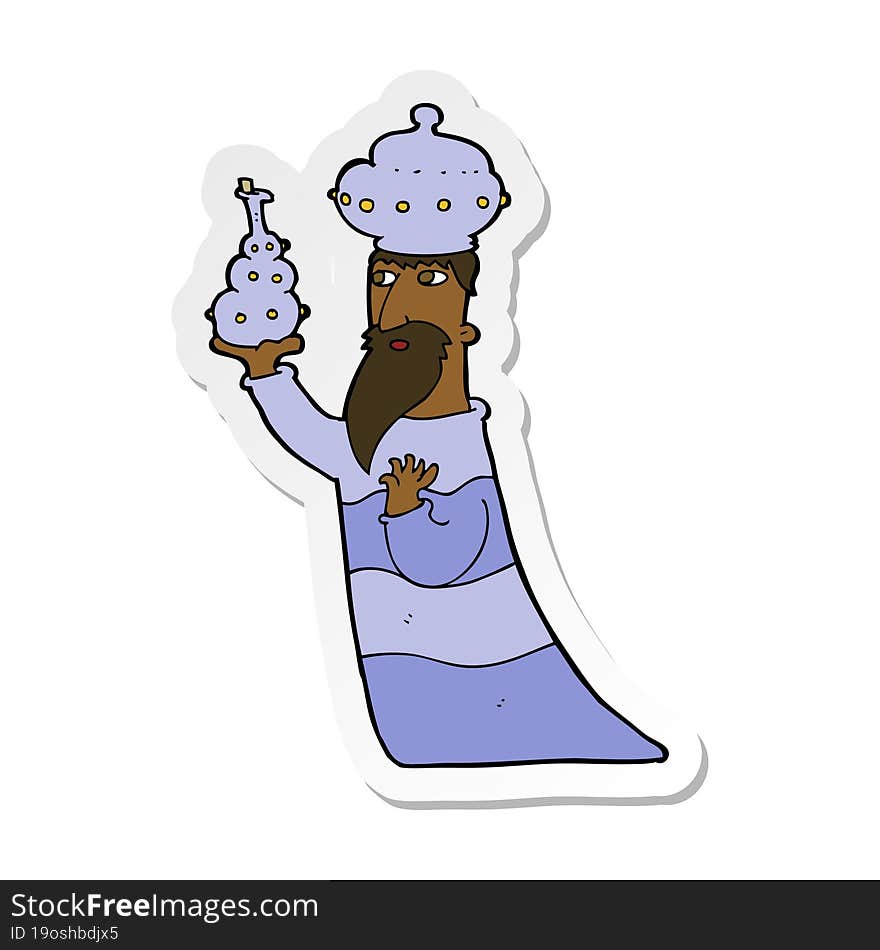 sticker of a one of the three wise men