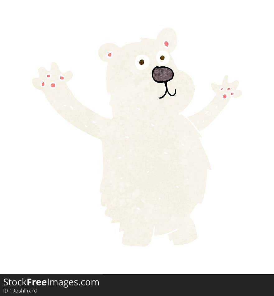 cartoon funny polar bear