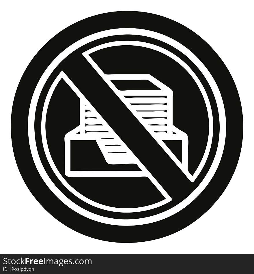 office paperless icon symbol