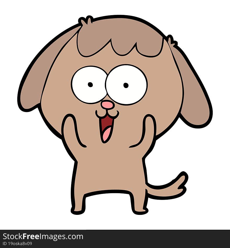 cute cartoon dog. cute cartoon dog