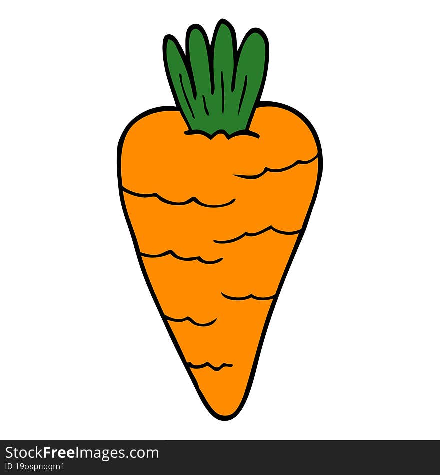 Cartoon Doodle Carrot