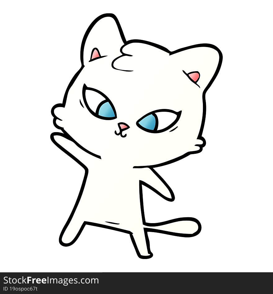 cute cartoon cat. cute cartoon cat