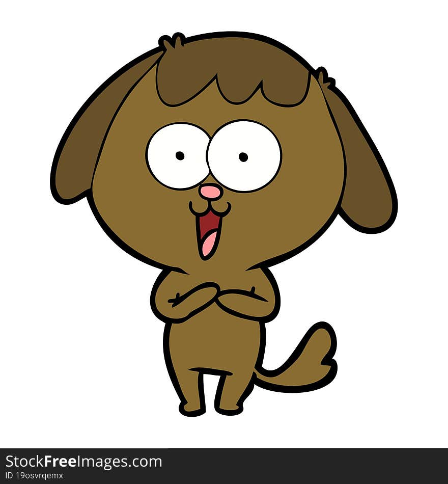 cute cartoon dog. cute cartoon dog