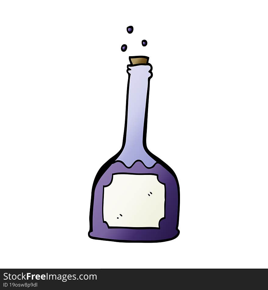 cartoon doodle magic potion