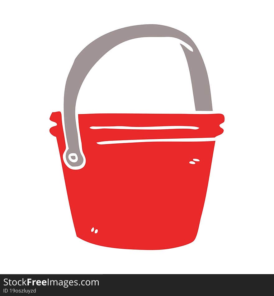 cartoon doodle bucket