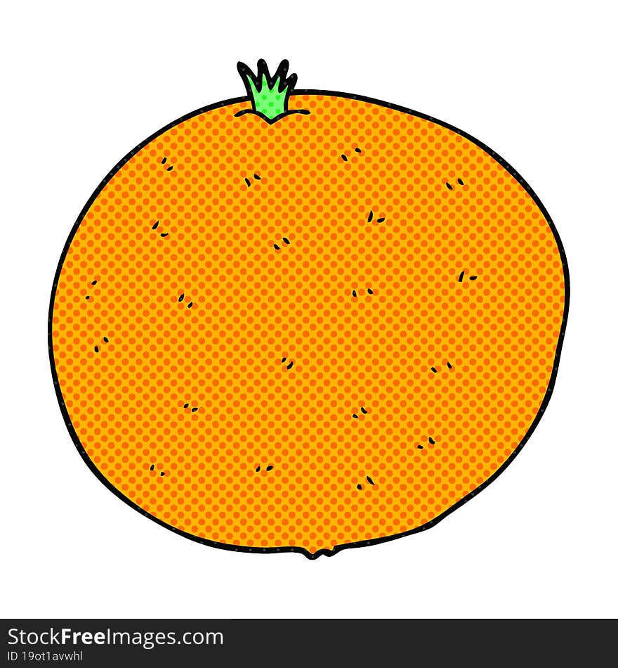 cartoon orange