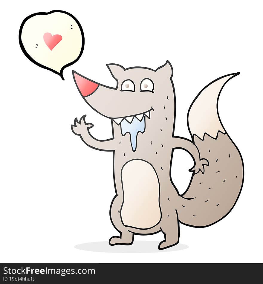 speech bubble cartoon hungry wolf