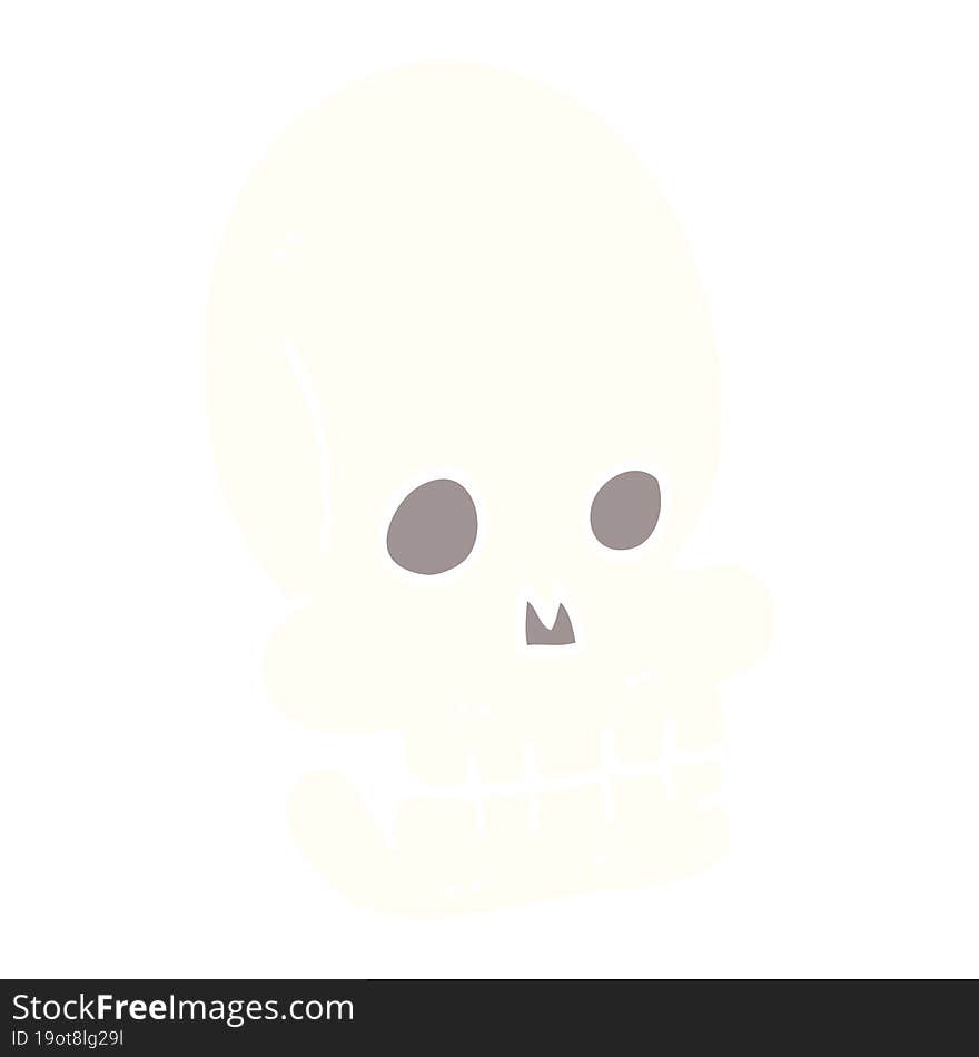 Cartoon Doodle Funny Skull