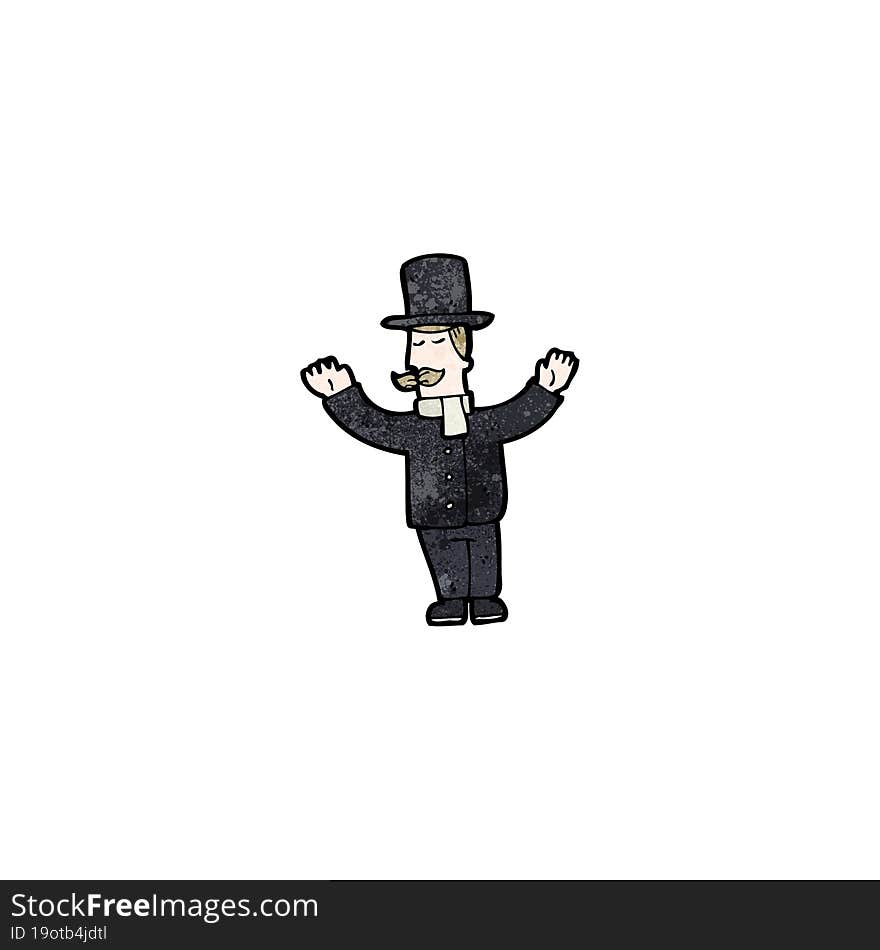 cartoon victorian gentleman