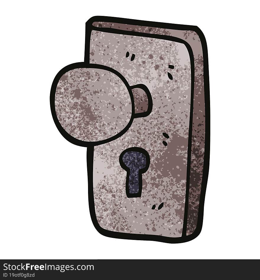 Cartoon Doodle Key Hole