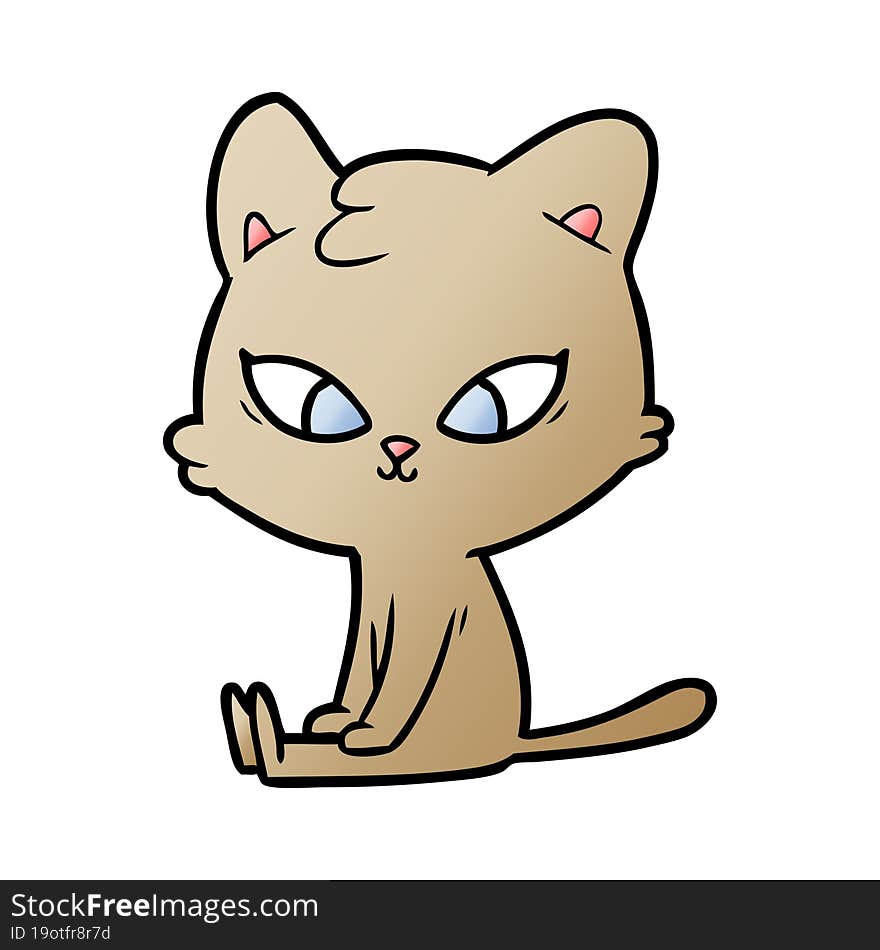 cute cartoon cat. cute cartoon cat