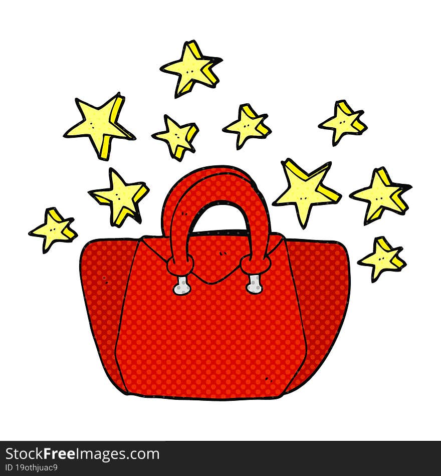 cartoon expensive handbag