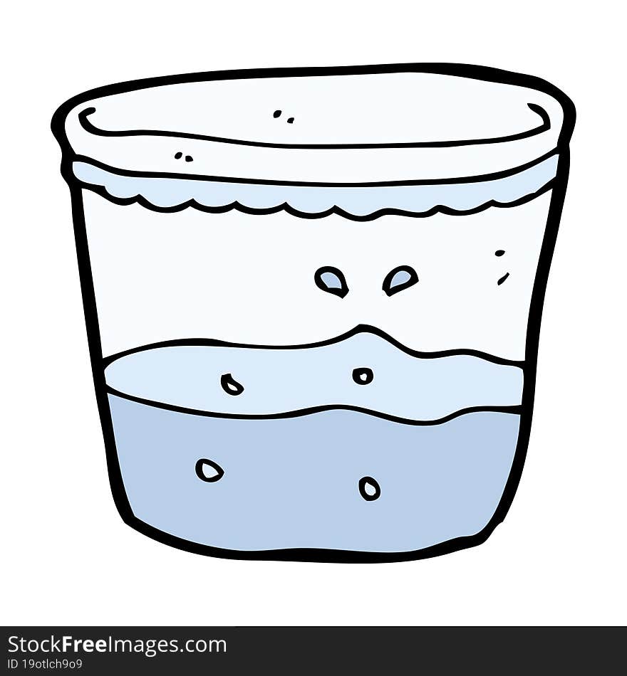 Cartoon Glass Of Water