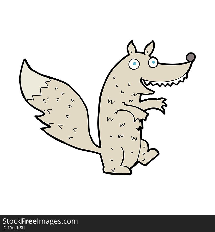 cartoon wolf