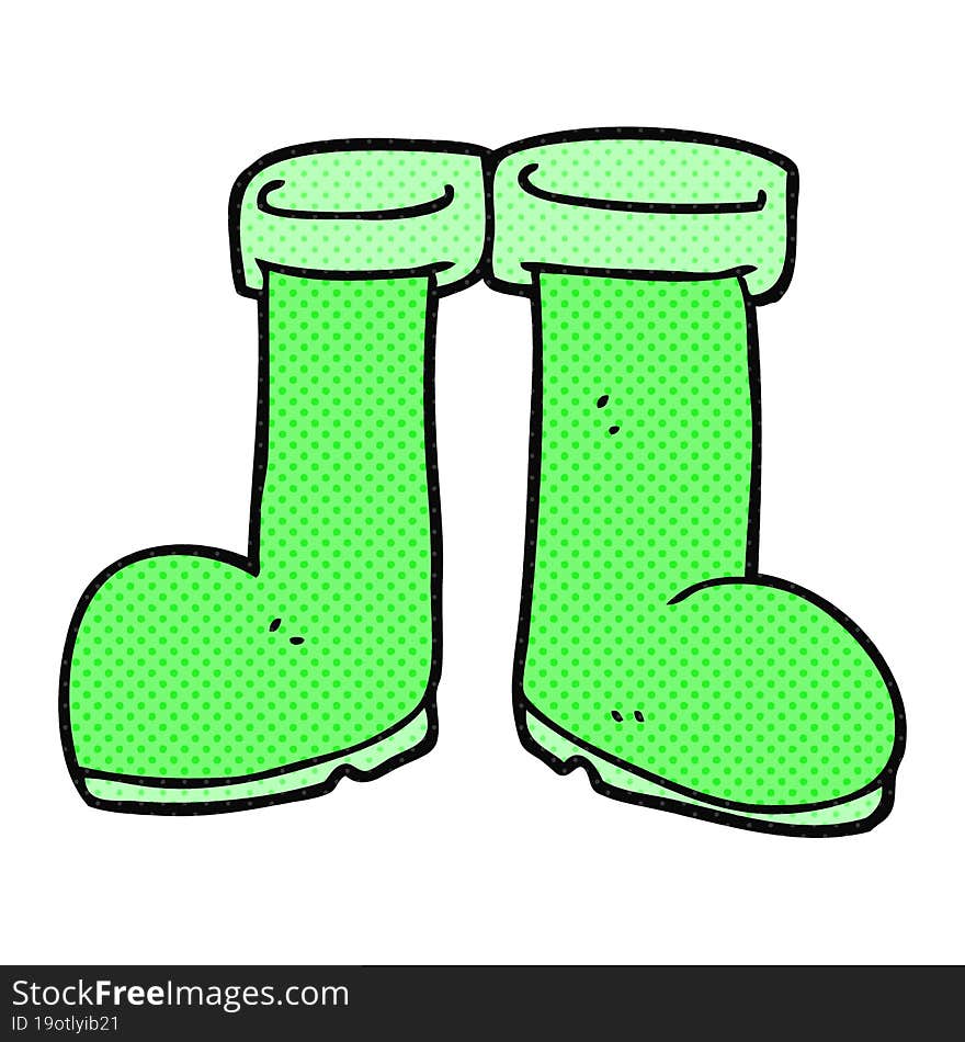 Cartoon Wellington Boots