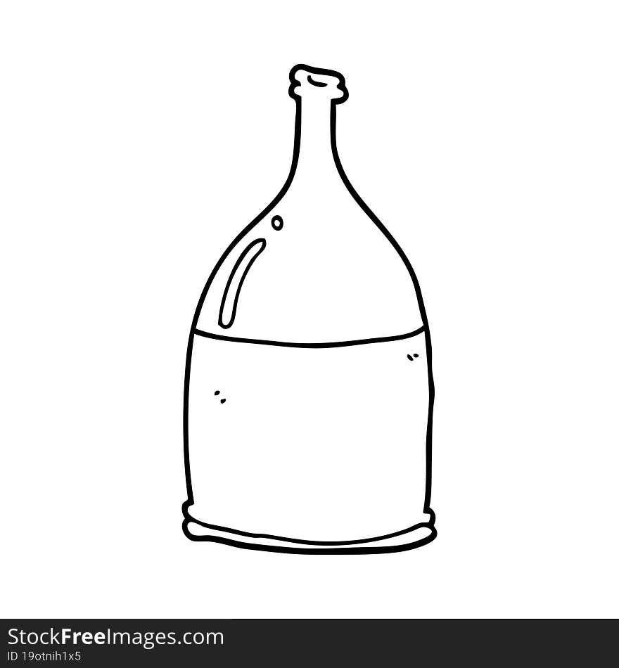 cartoon bottle