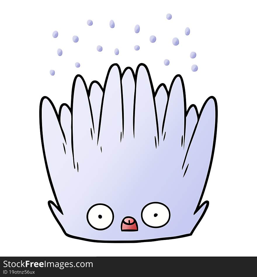 cartoon sea anemone. cartoon sea anemone