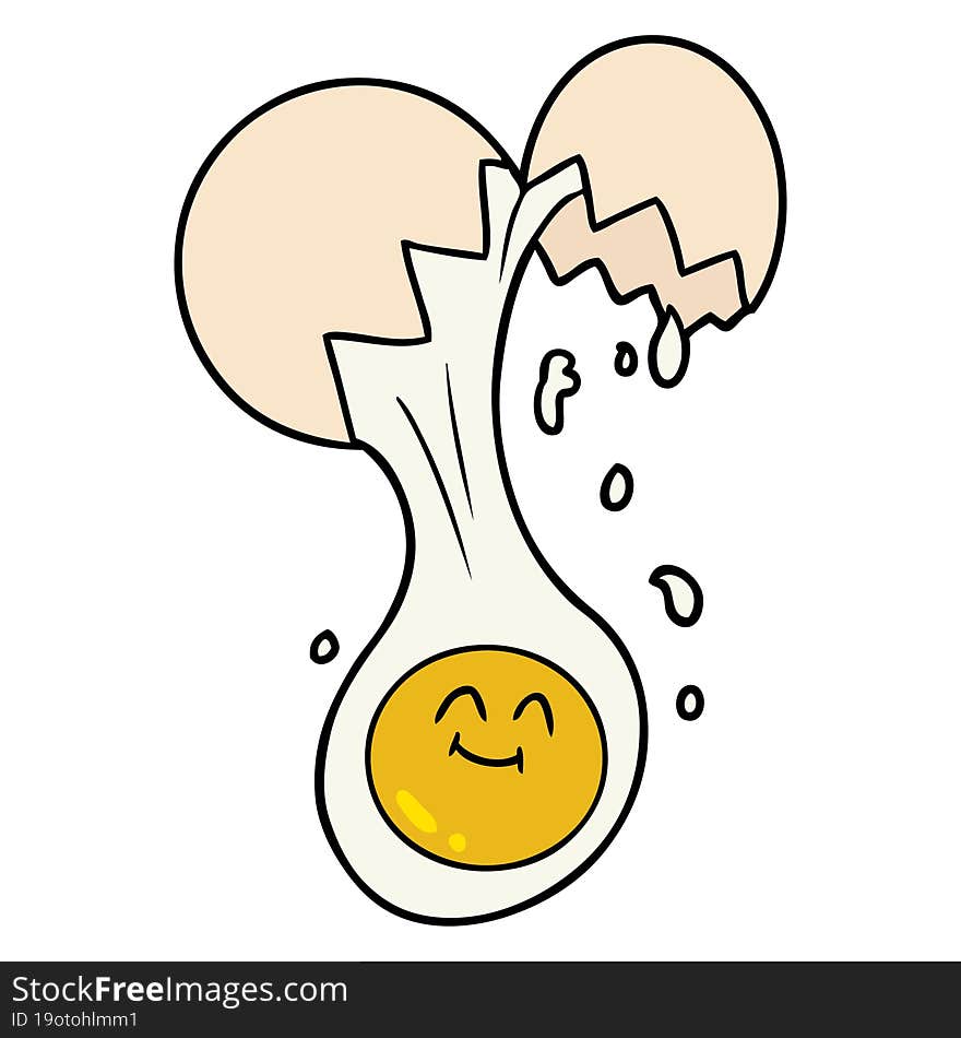 cartoon egg yolk. cartoon egg yolk