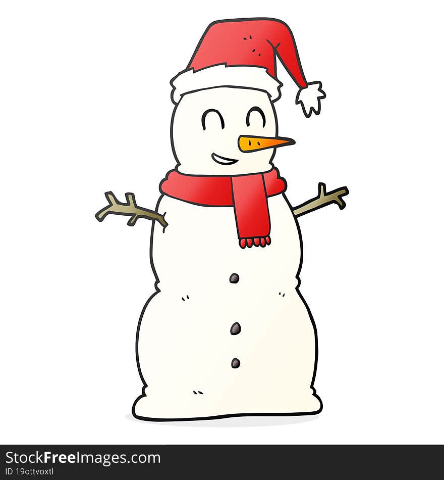 Cartoon Snowman