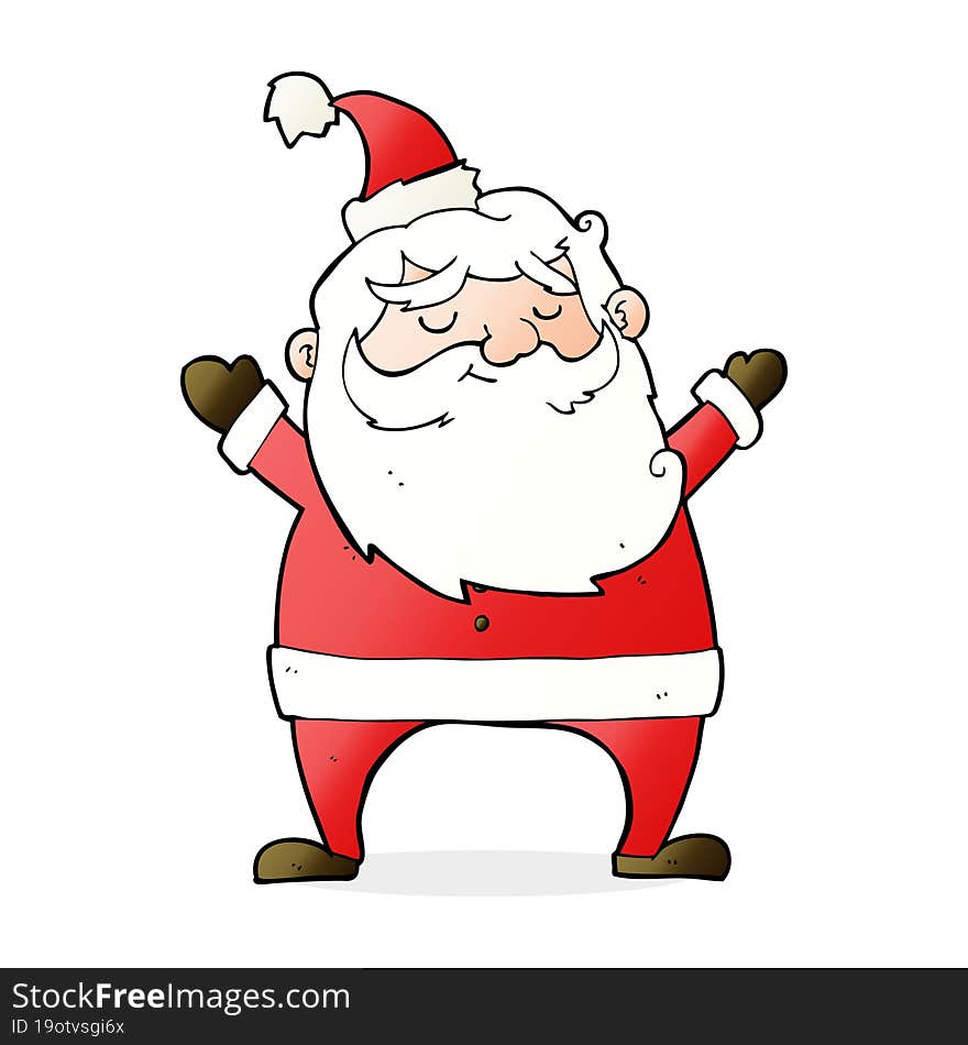 jolly santa cartoon