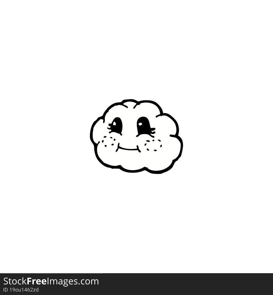 Cloud Cartoon Character