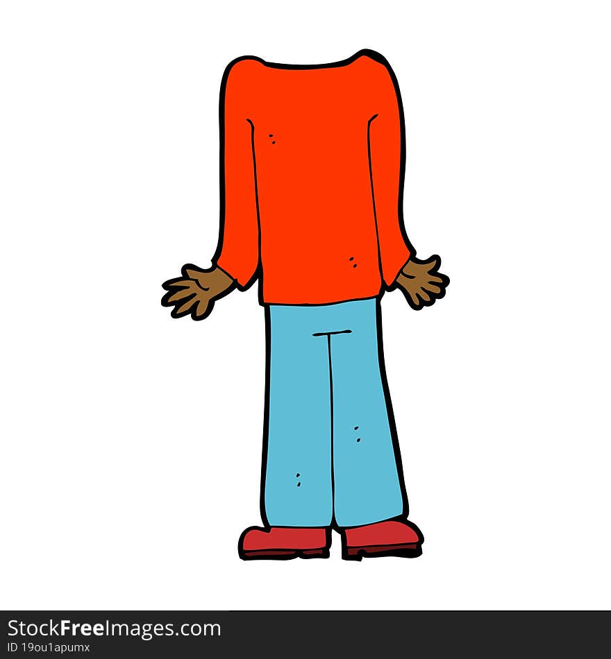 Cartoon Male Body (mix And Match Cartoons Or Add Own Photos