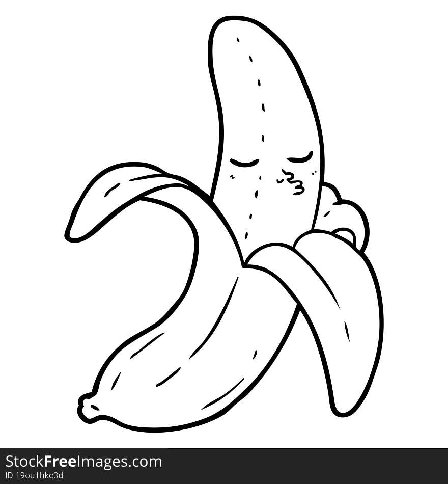 cartoon banana. cartoon banana