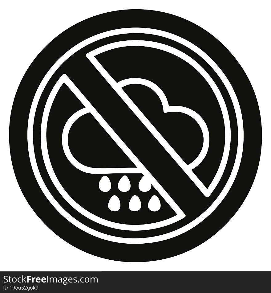 no bad weather icon symbol