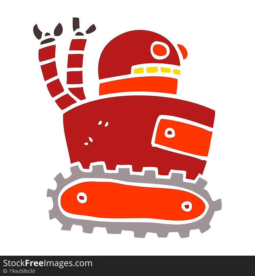 cartoon doodle robot