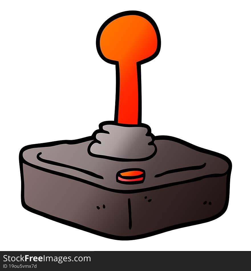 vector gradient illustration cartoon joystick