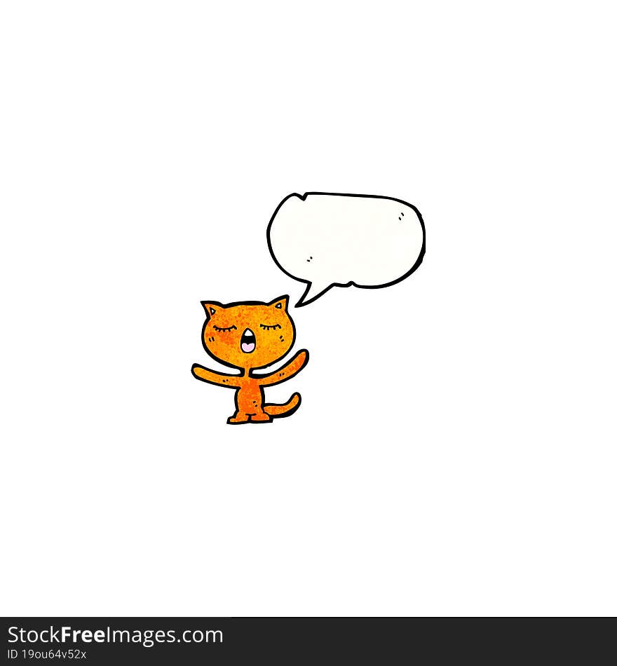 Cartoon Funny Cat