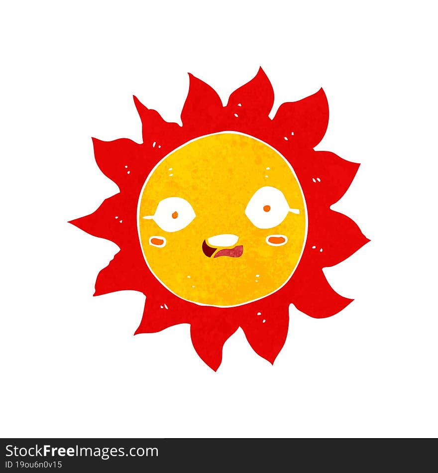 cartoon sun