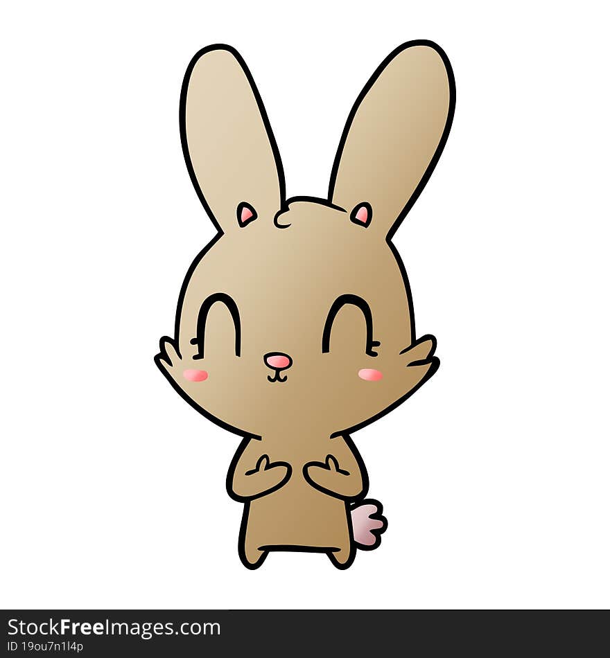 cute cartoon rabbit. cute cartoon rabbit