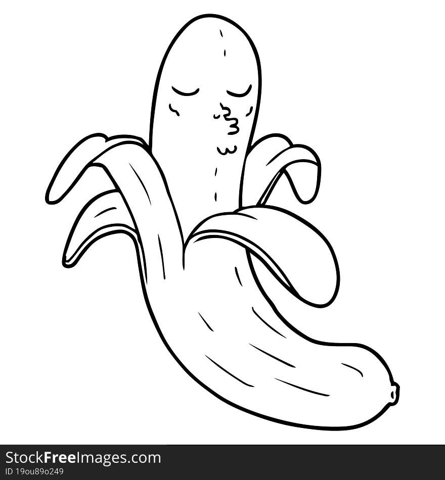 cartoon best quality organic banana. cartoon best quality organic banana