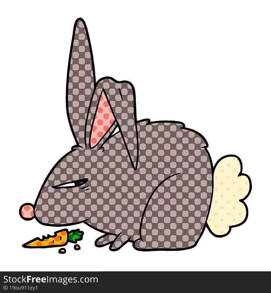 cartoon annoyed rabbit. cartoon annoyed rabbit