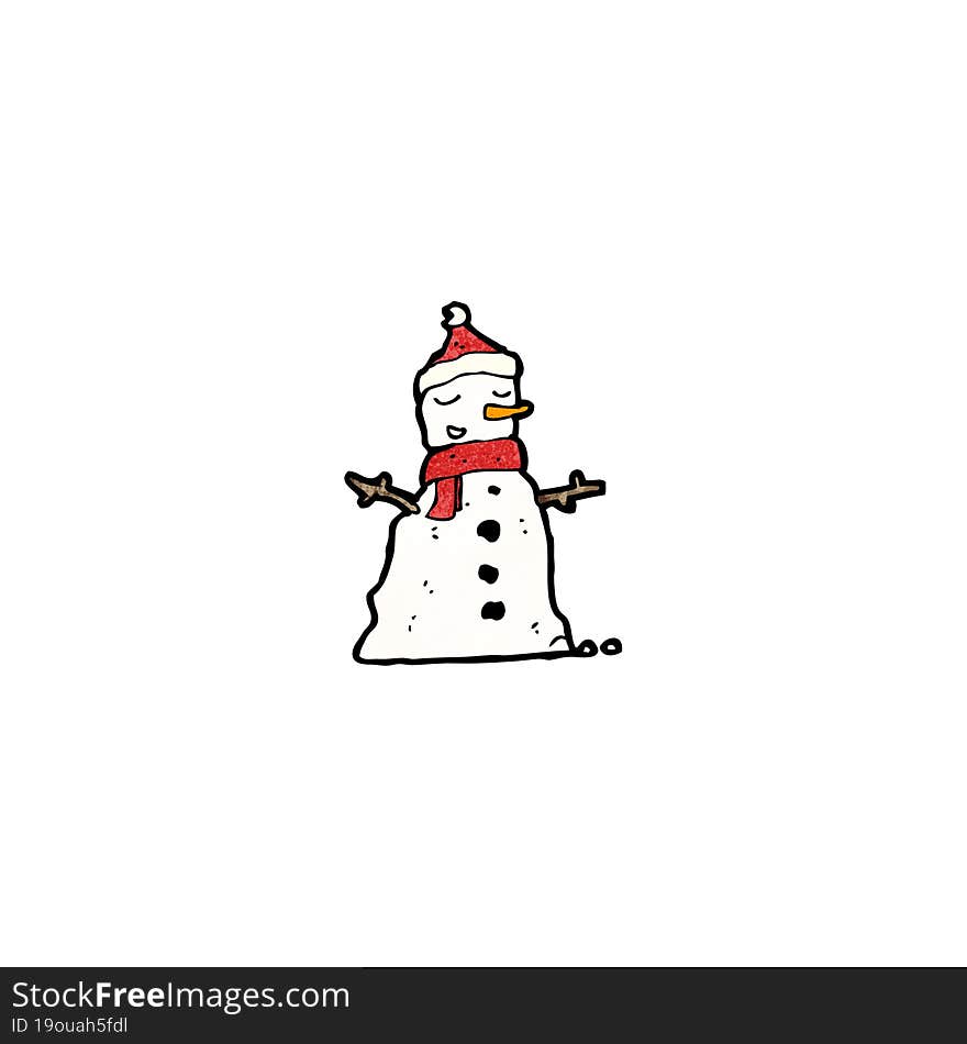 cartoon snowman