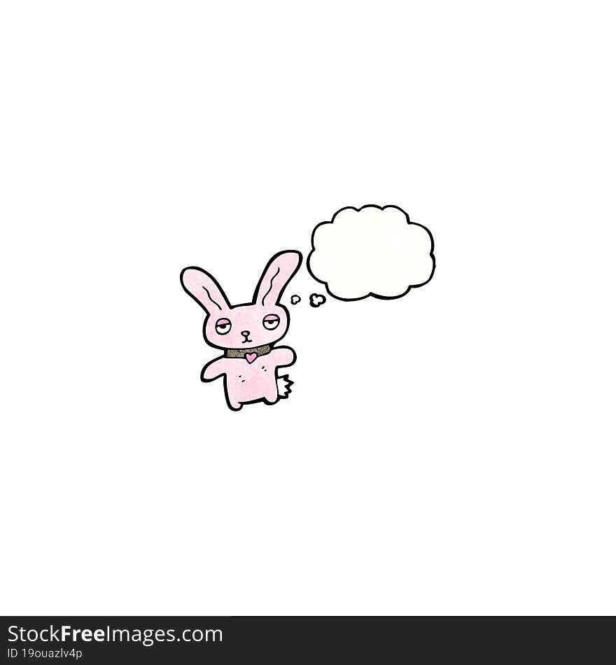 cartoon pink rabbit