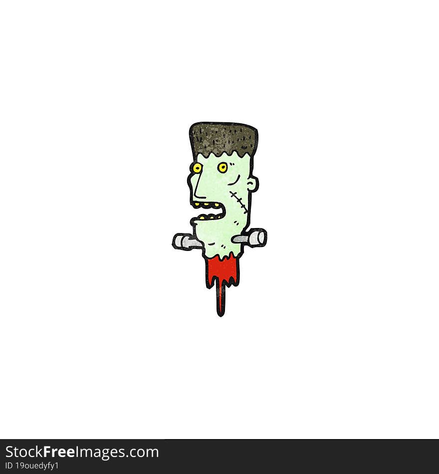 Cartoon Zombie Head