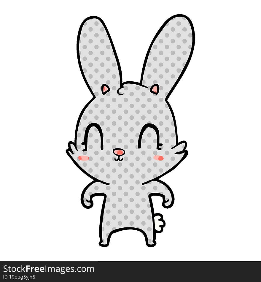 cute cartoon rabbit. cute cartoon rabbit