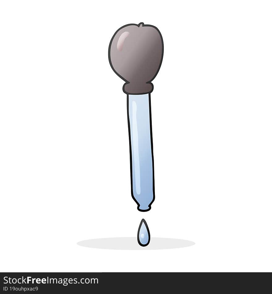 cartoon pipette dripping