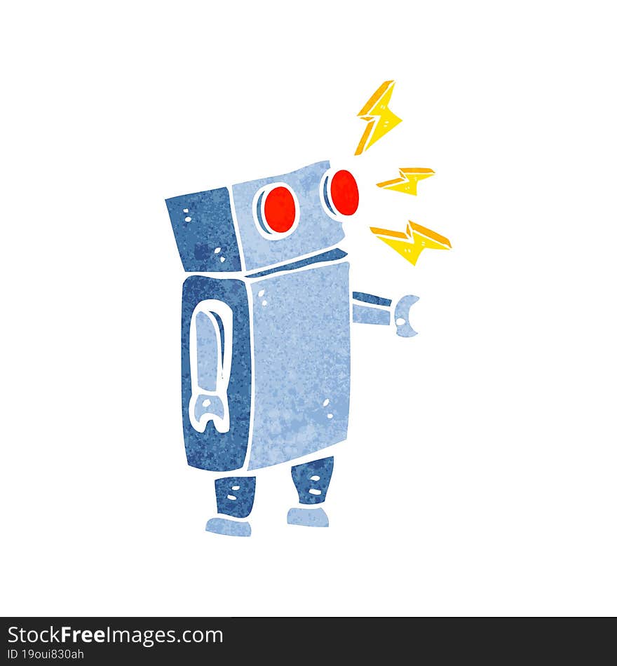 cartoon robot