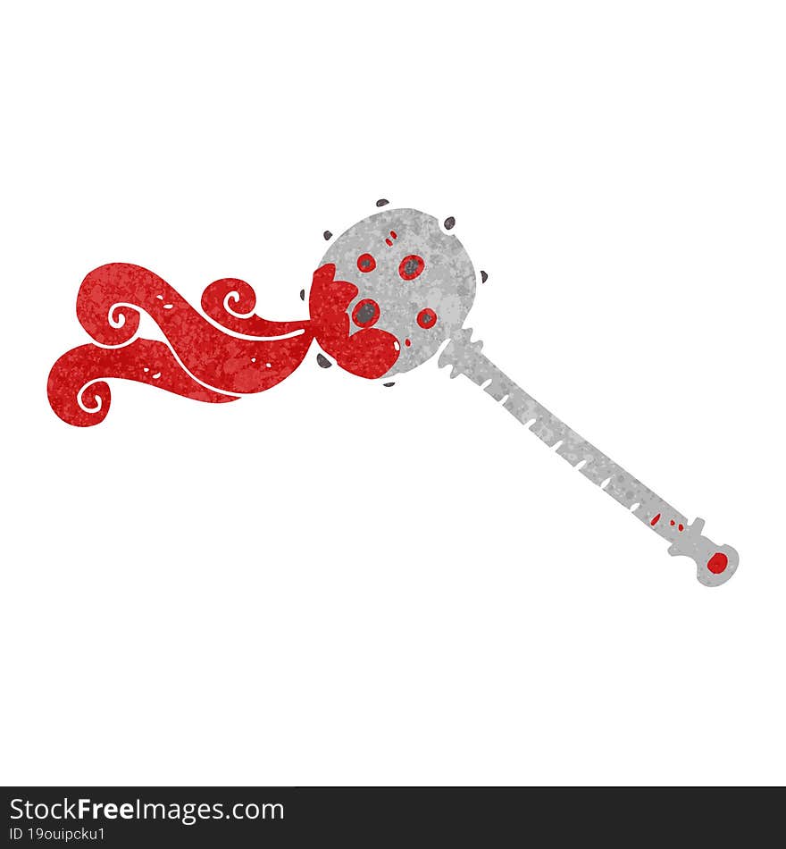 Retro Cartoon Medieval Mace