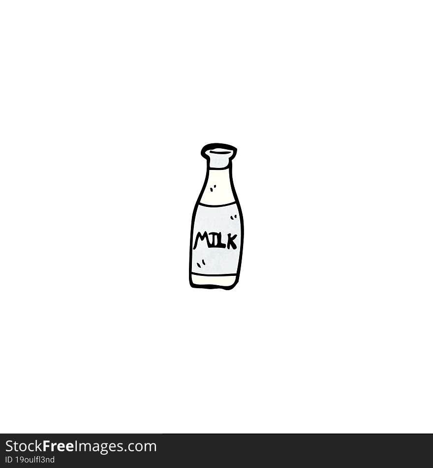 Cartoon Milk Bottle