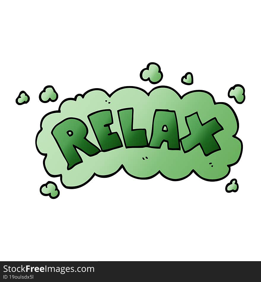 cartoon doodle relax symbol