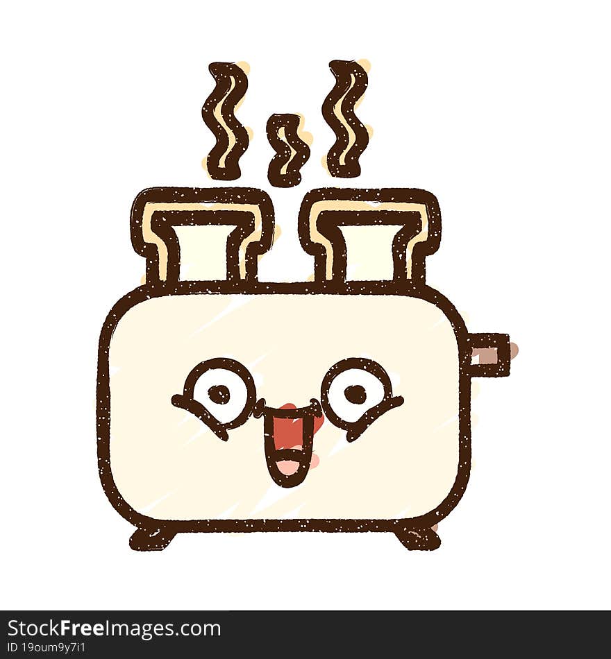 Toaster Chalk Drawing